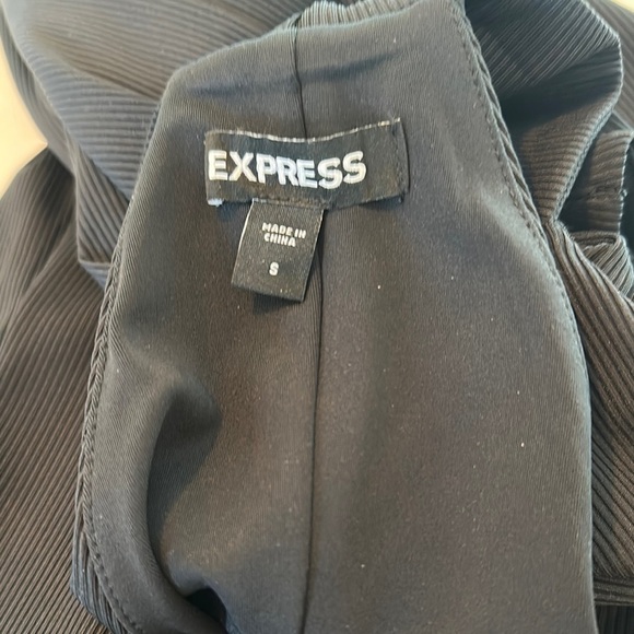Express Black Halter Bodycon Midi Dress - Picture 5 of 5